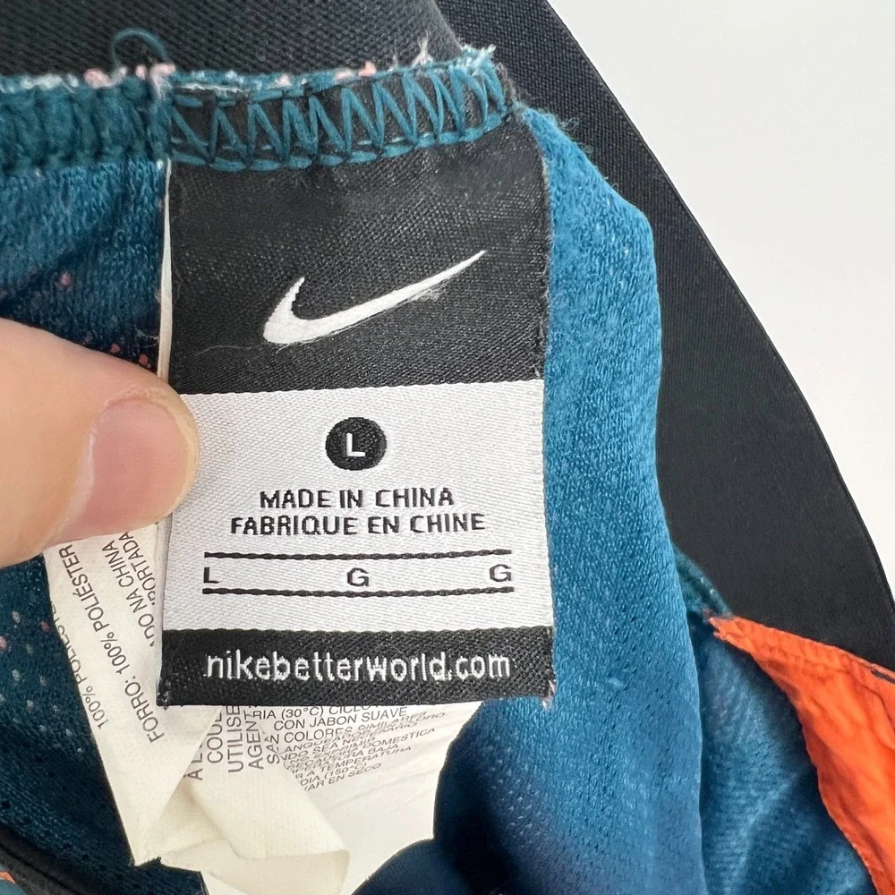 Nike Board‎ Swim Shorts Mens Size L Orange Blue NESS7414 10